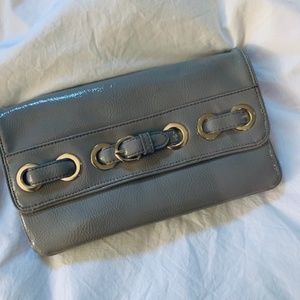 Grey patent clutch